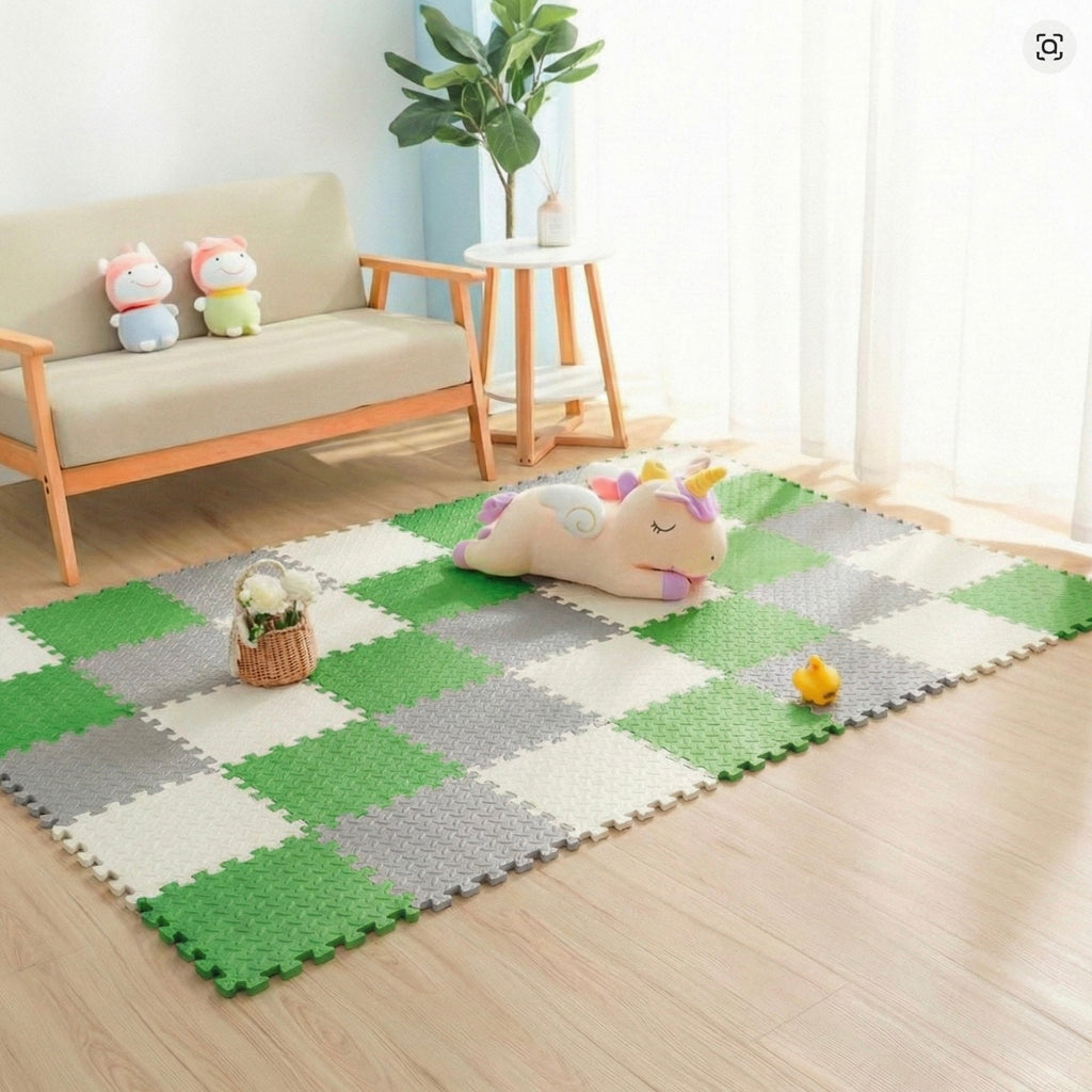 18 Parça Set 100x200 Kurulumlu Tatami Minder 33x33 13mm