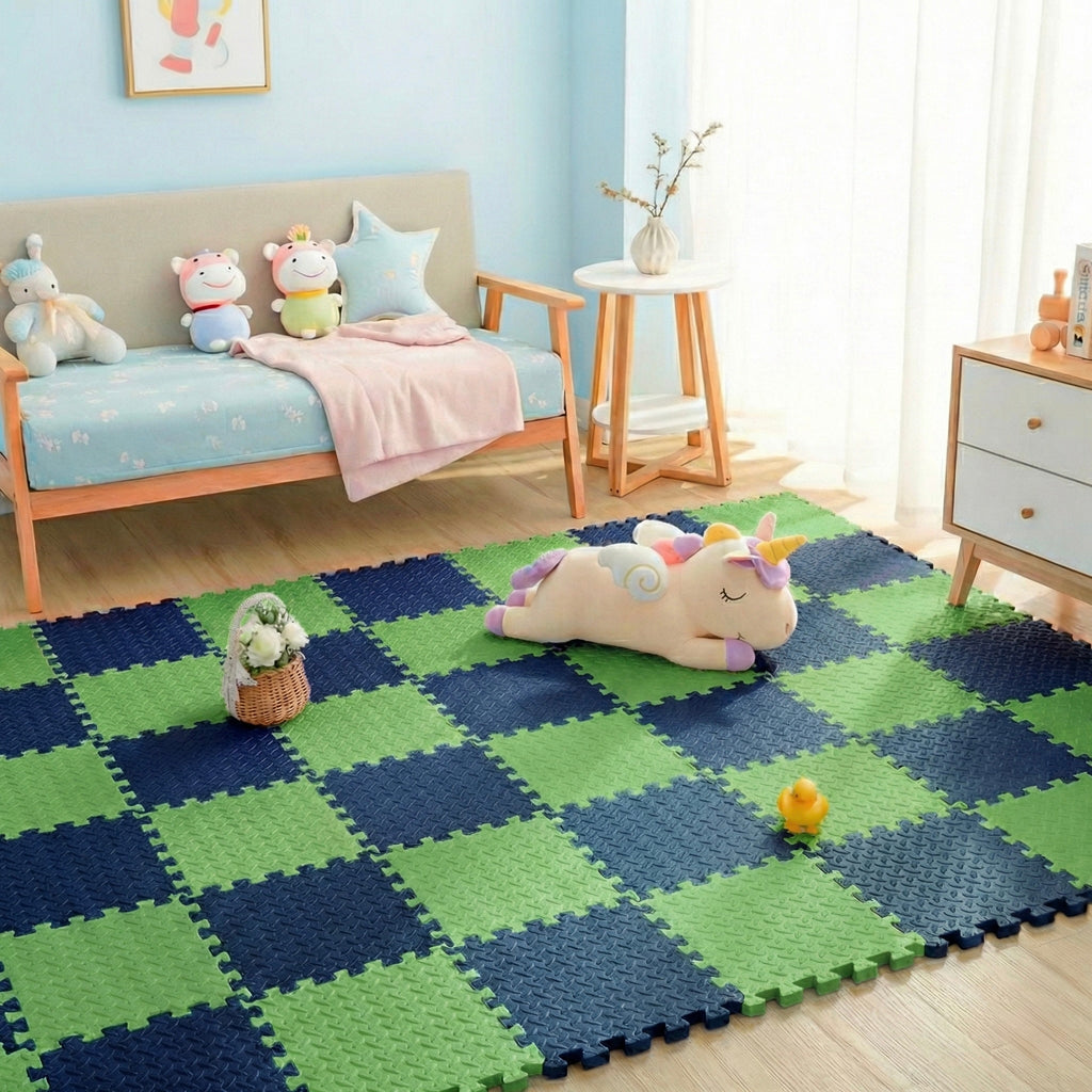 18 Parça Set 100x200 Kurulumlu Tatami Minder 33x33 13mm