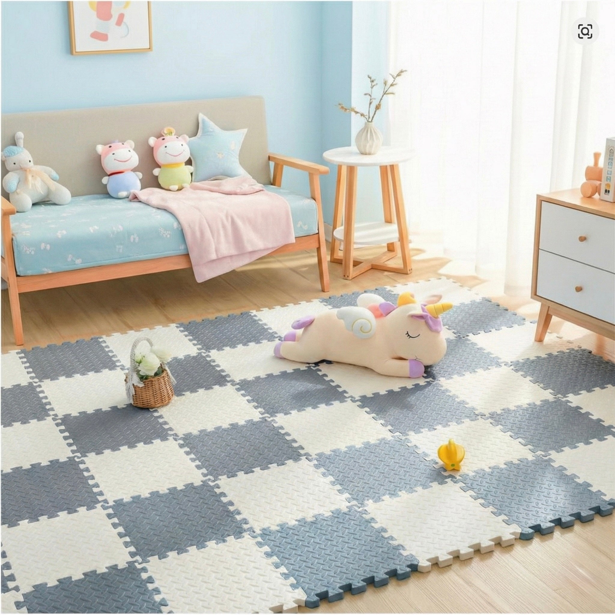 18 Parça Set 100x200 Kurulumlu Tatami Minder 33x33 13mm