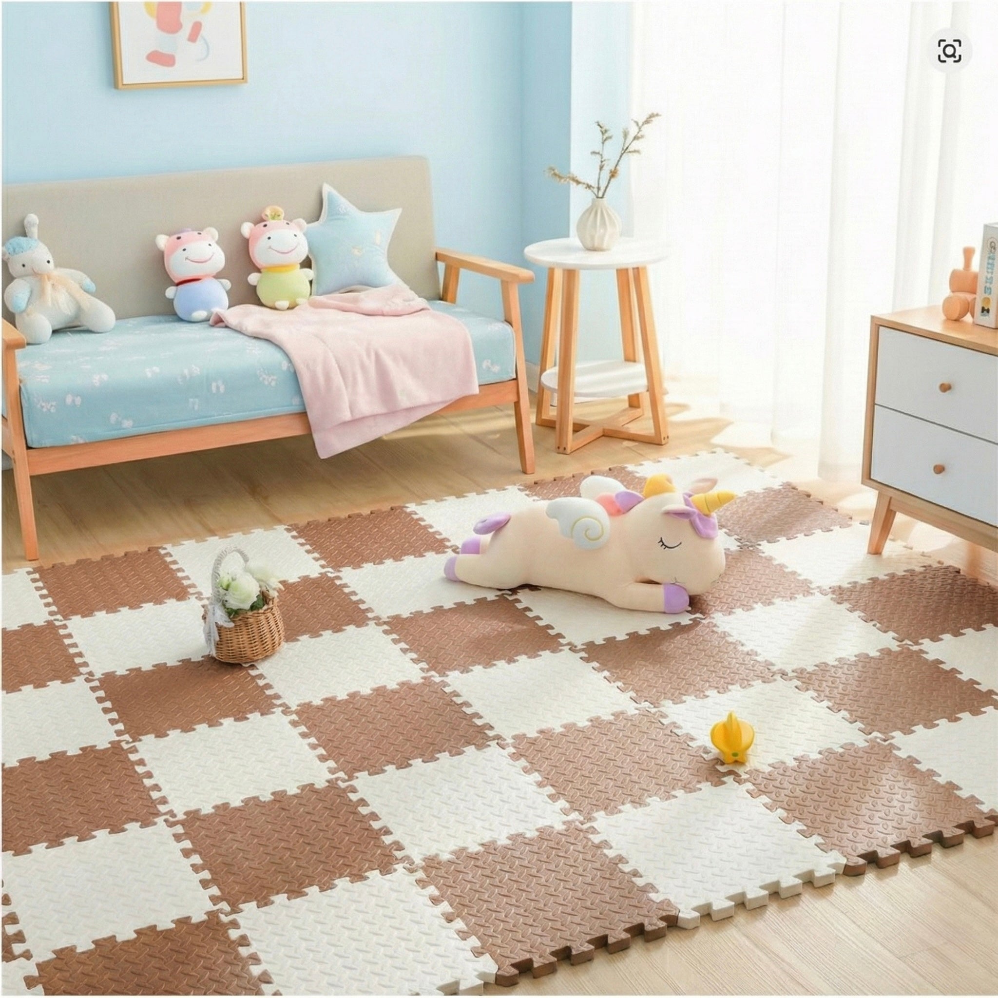 18 Parça Set 100x200 Kurulumlu Tatami Minder 33x33 13mm