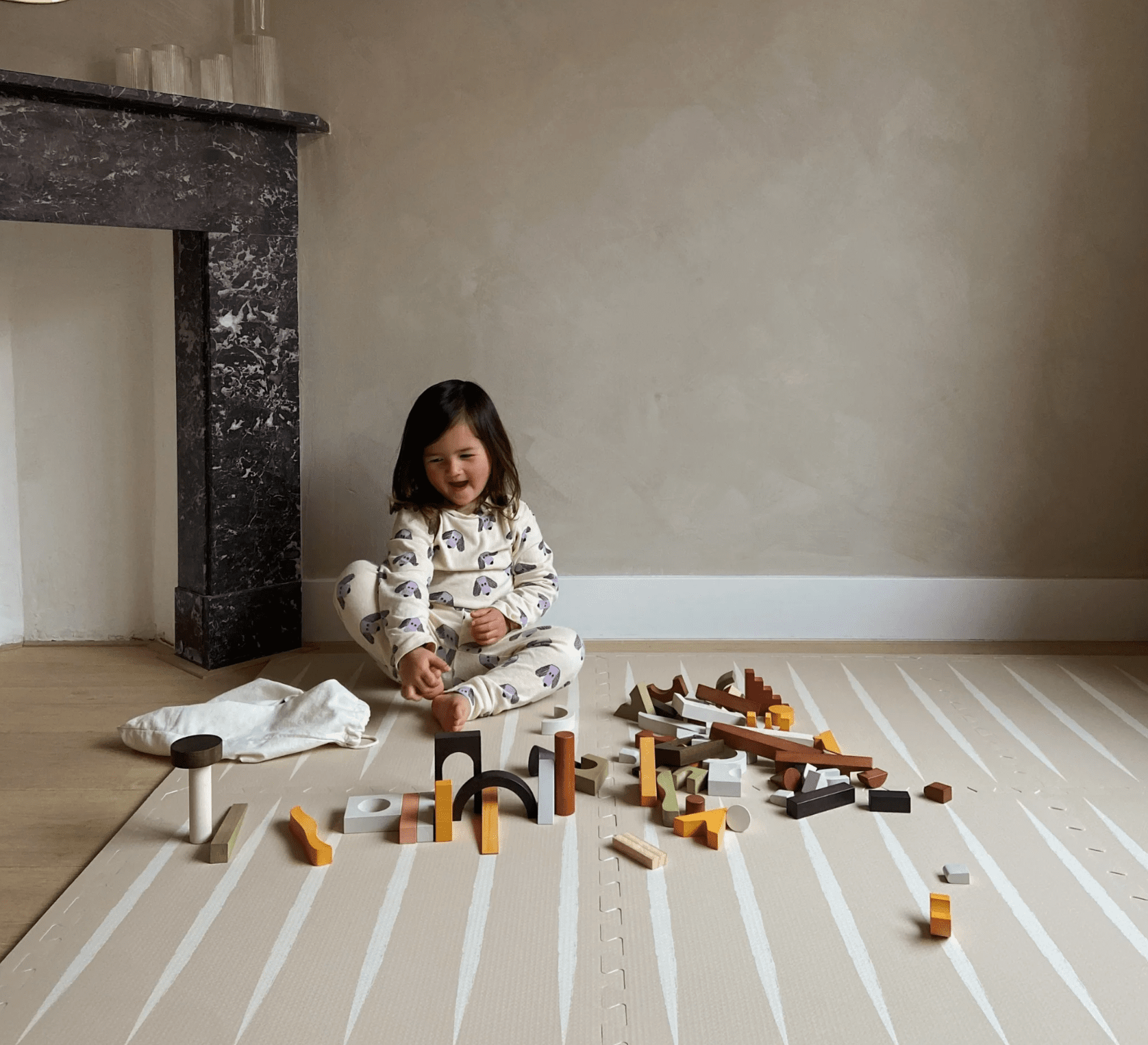 Kılım Desen Uv Baskı 6 Parça Puzzle Set 100x150 10mm Kurulumlu - alyoutlet