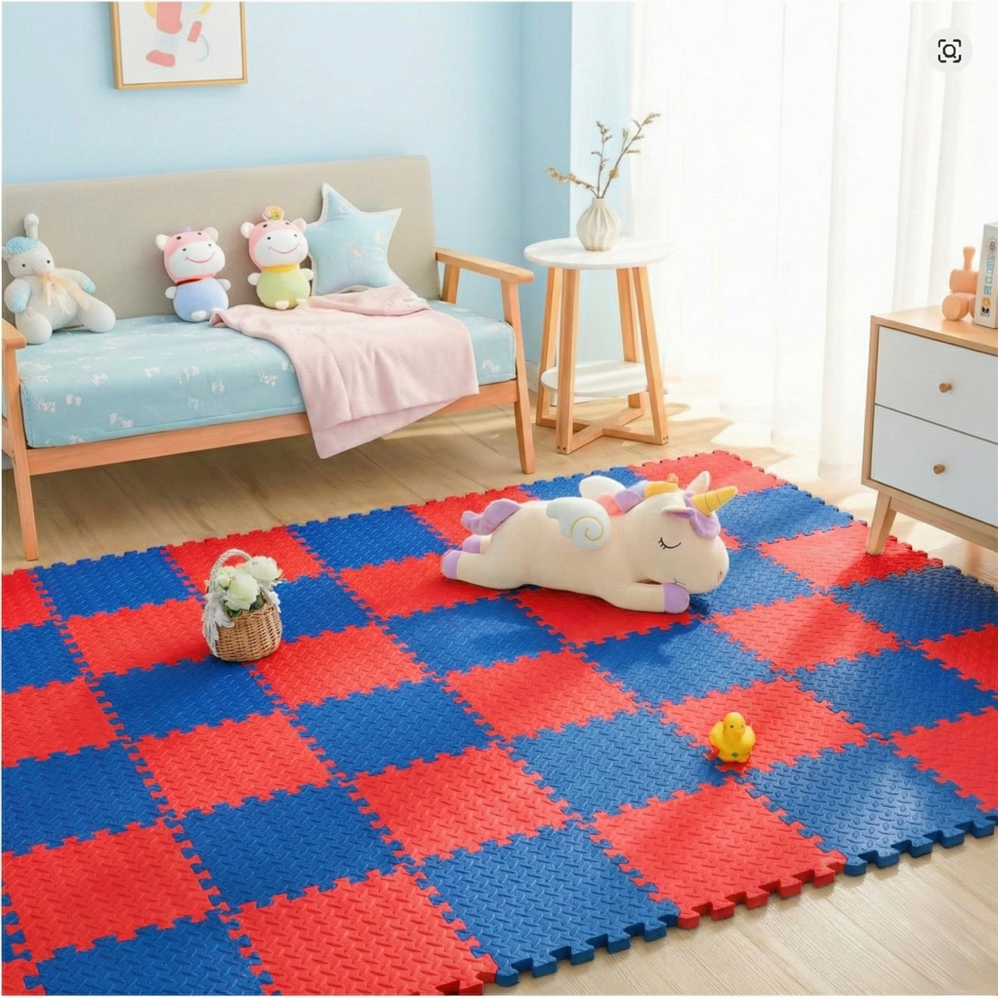 18 Parça Set 100x200 Kurulumlu Tatami Minder 33x33 13mm