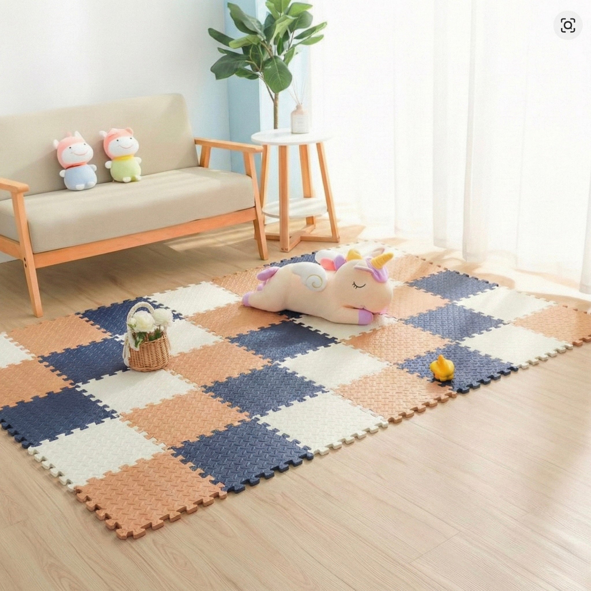 18 Parça Set 100x200 Kurulumlu Tatami Minder 33x33 13mm