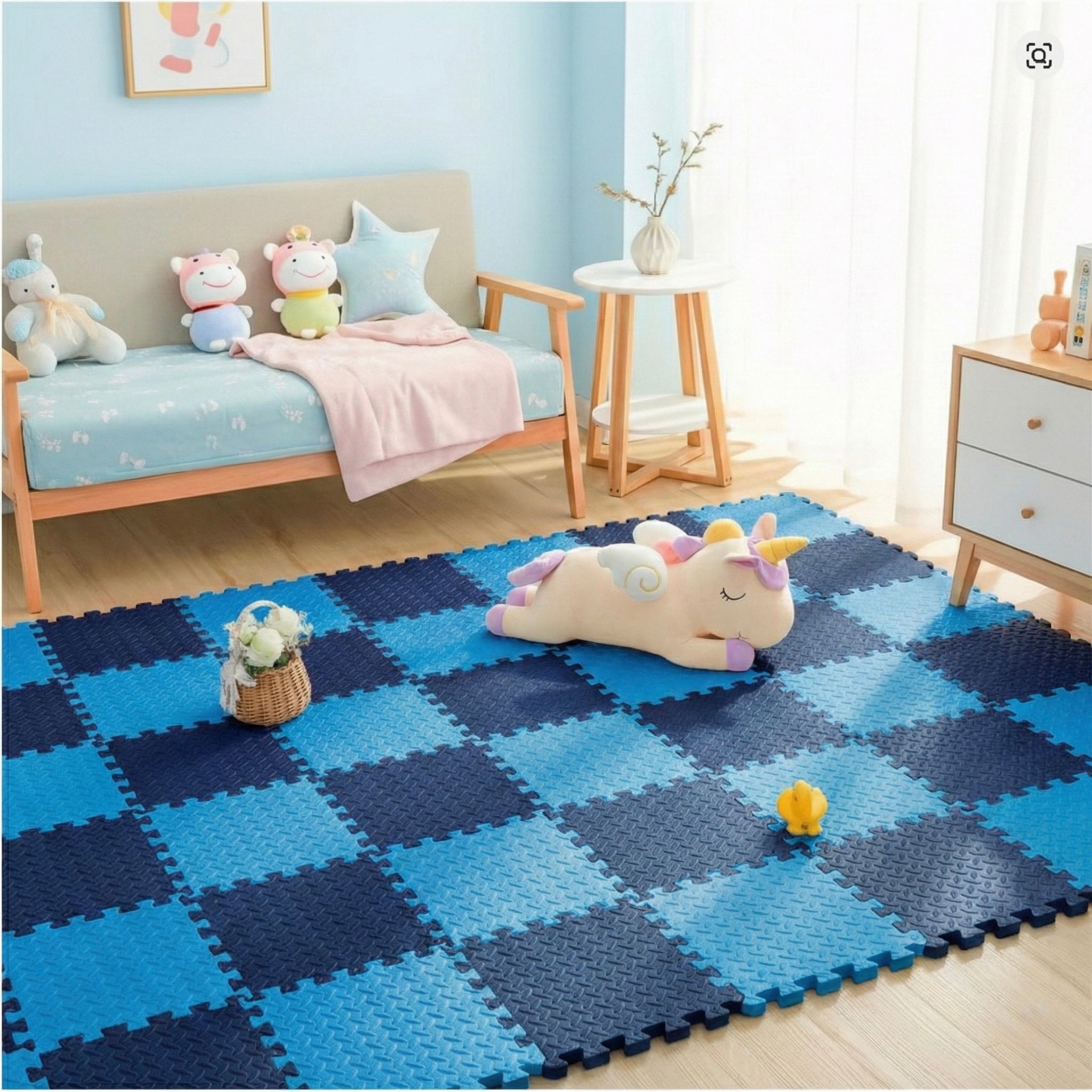 18 Parça Set 100x200 Kurulumlu Tatami Minder 33x33 13mm