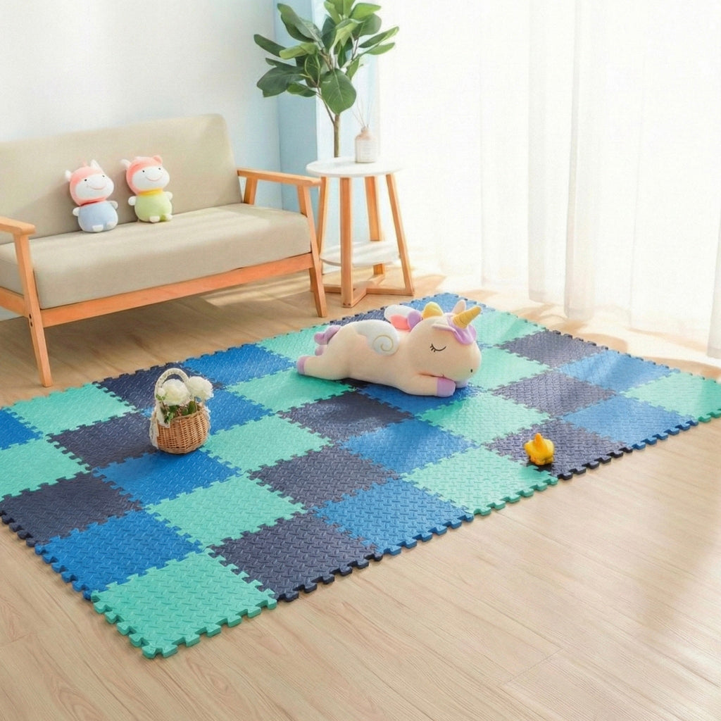 18 Parça Set 100x200 Kurulumlu Tatami Minder 33x33 13mm