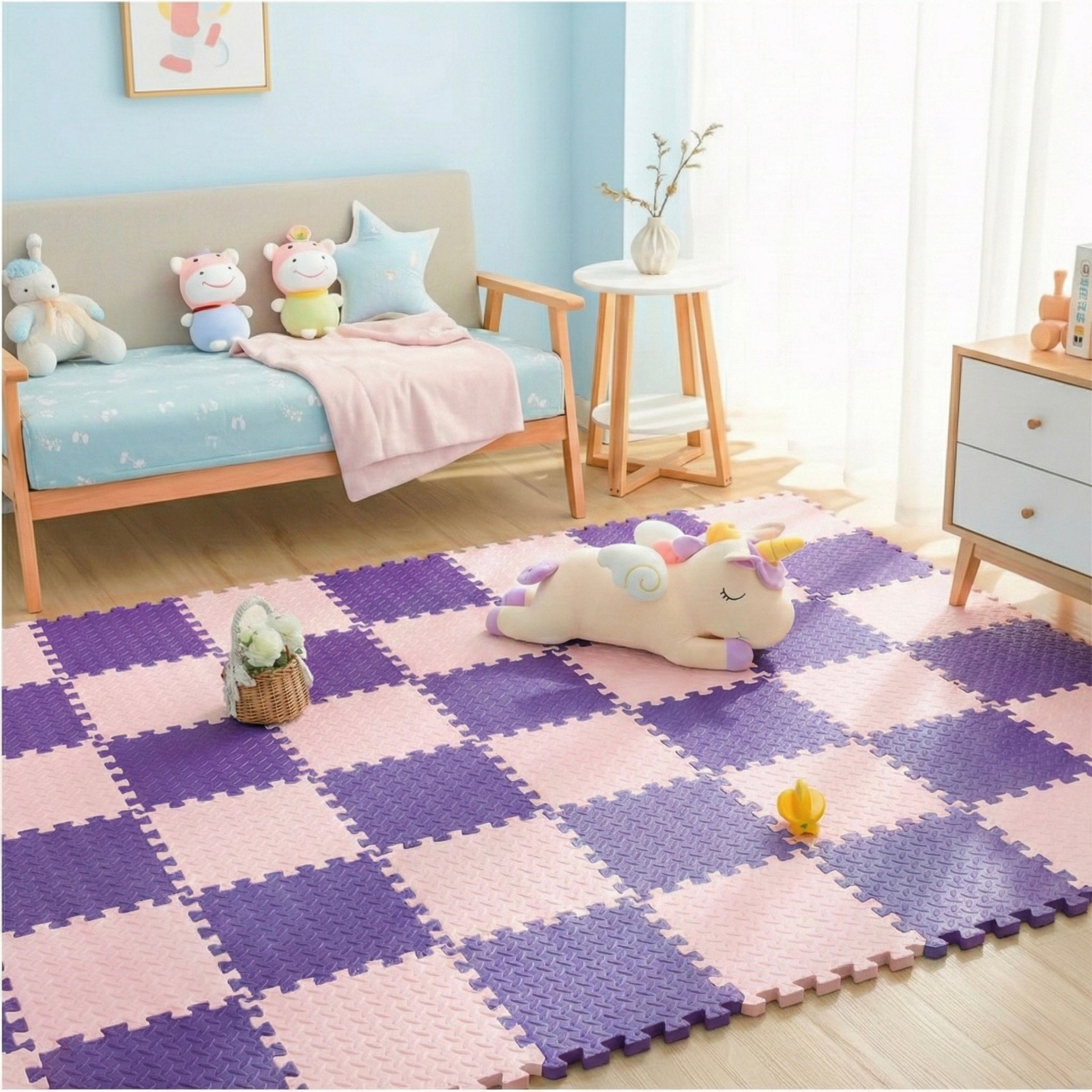 18 Parça Set 100x200 Kurulumlu Tatami Minder 33x33 13mm