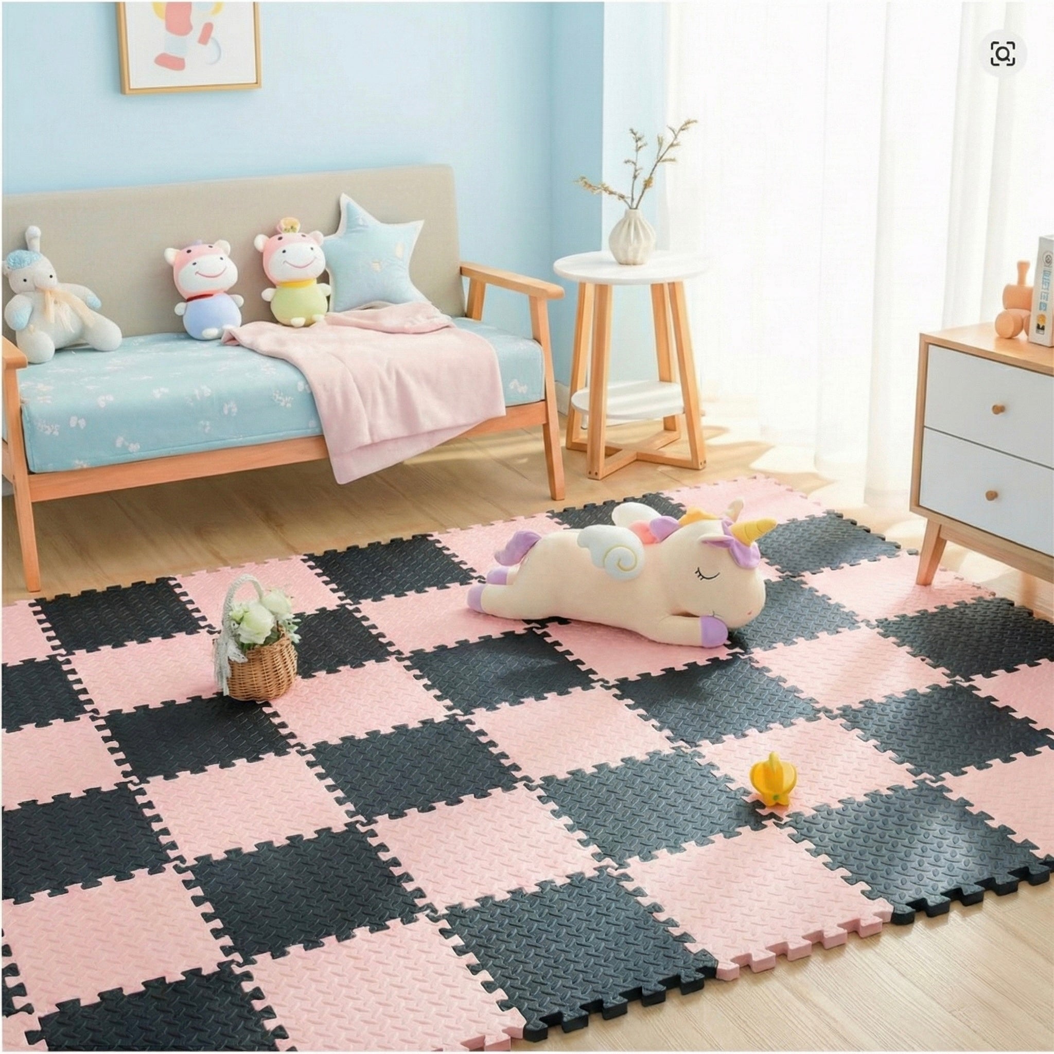 18 Parça Set 100x200 Kurulumlu Tatami Minder 33x33 13mm