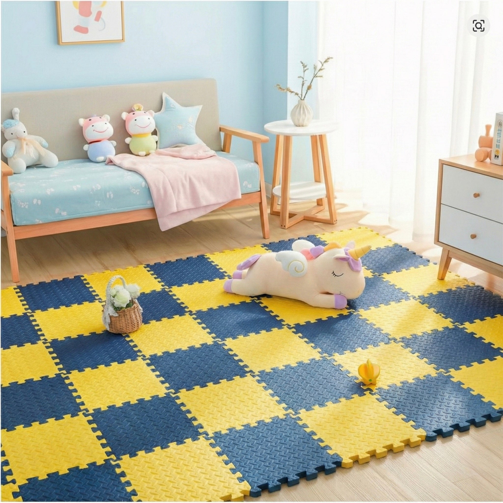 18 Parça Set 100x200 Kurulumlu Tatami Minder 33x33 13mm