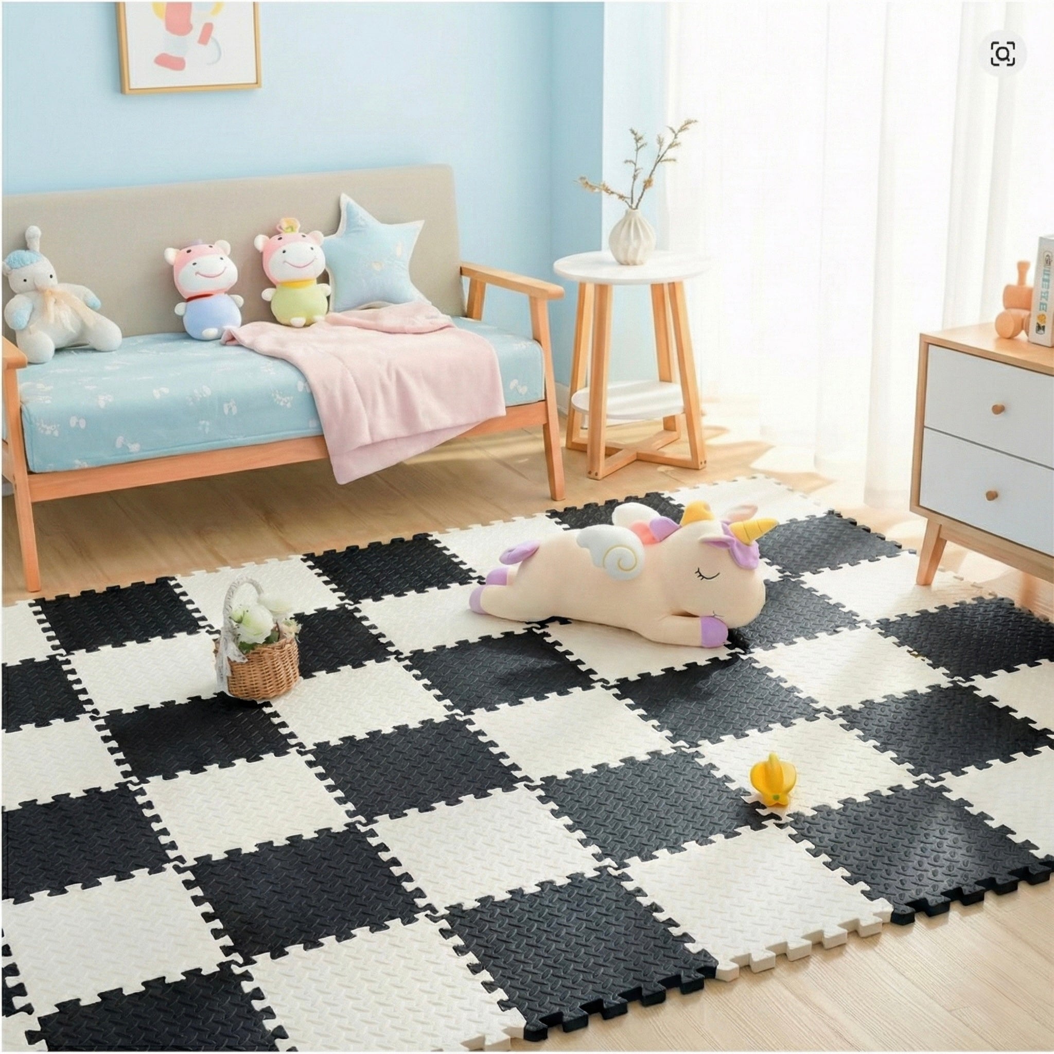 18 Parça Set 100x200 Kurulumlu Tatami Minder 33x33 13mm