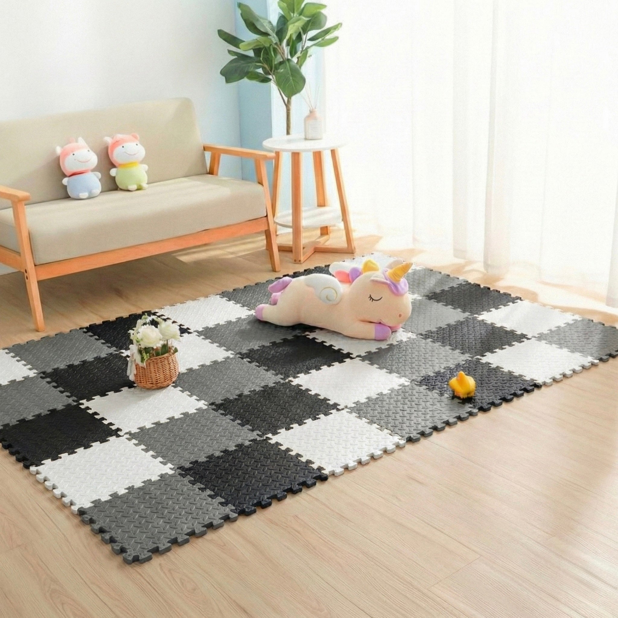 18 Parça Set 100x200 Kurulumlu Tatami Minder 33x33 13mm