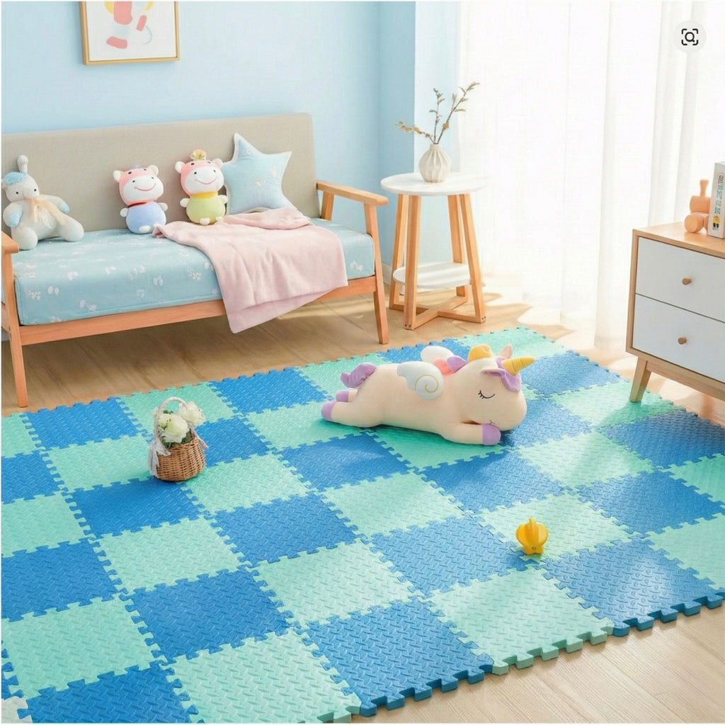 18 Parça Set 100x200 Kurulumlu Tatami Minder 33x33 13mm