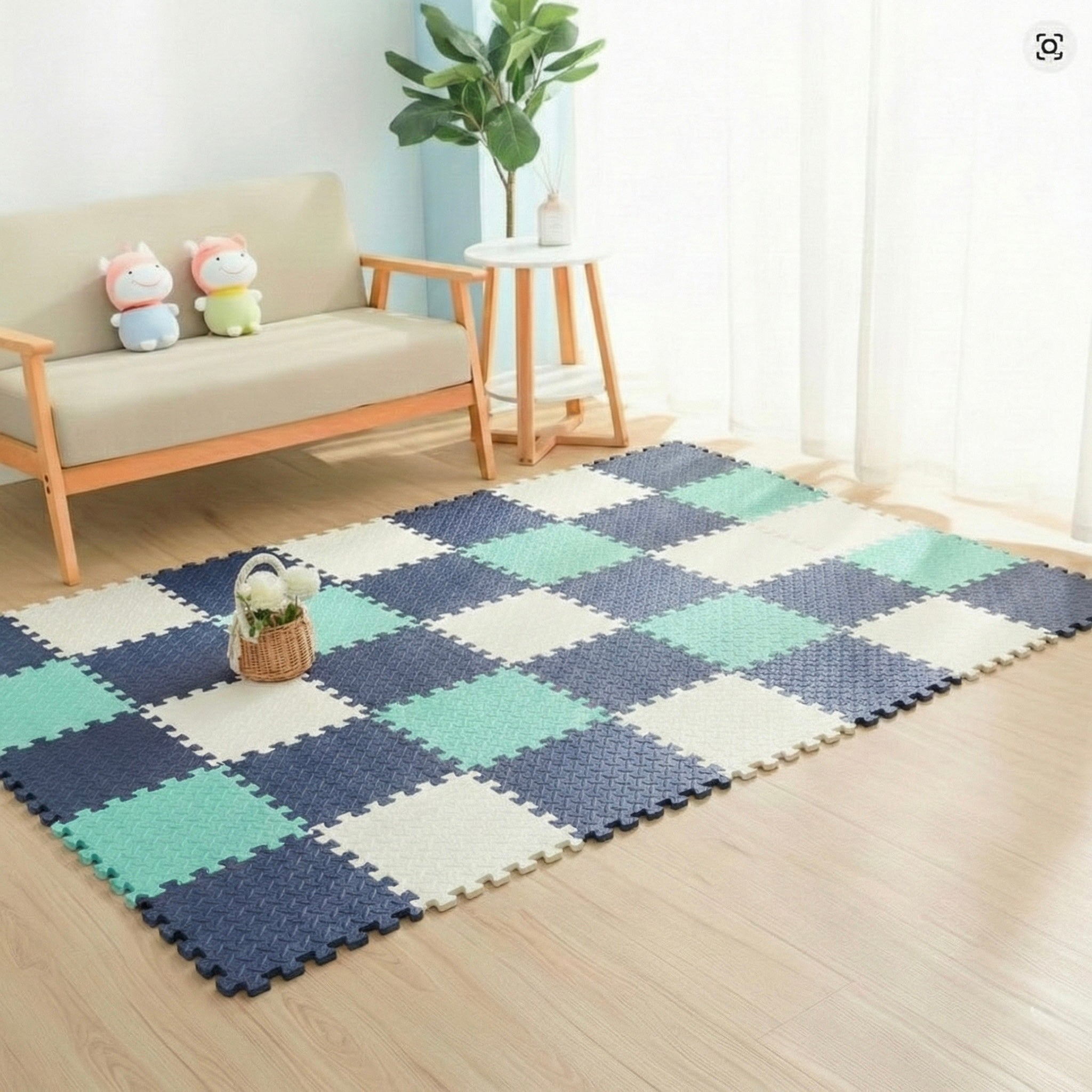 18 Parça Set 100x200 Kurulumlu Tatami Minder 33x33 13mm