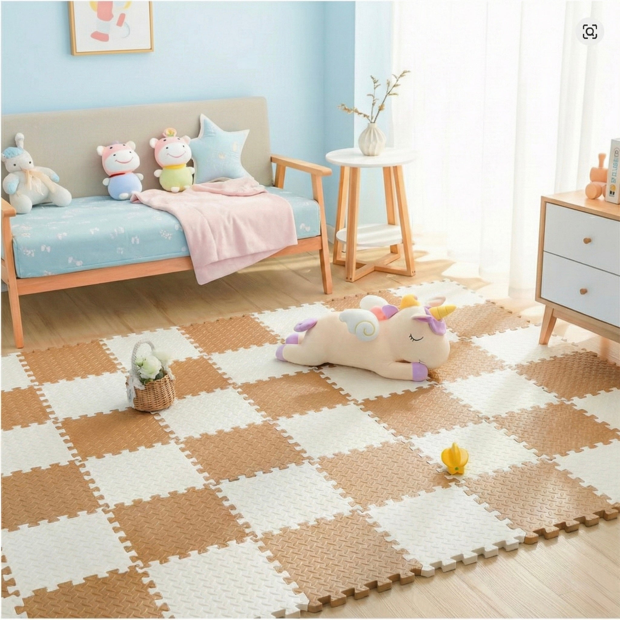 18 Parça Set 100x200 Kurulumlu Tatami Minder 33x33 13mm